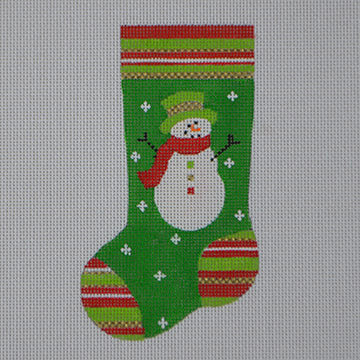Top Hat Snowman Mini Stocking  MS15