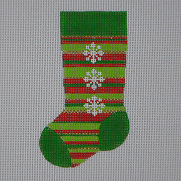 Stacked Snowflake Mini Stocking  MS16