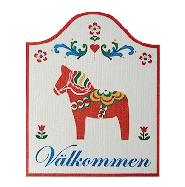 Dala Horse Welcome Sign  NOR12