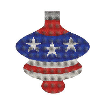 Patriotic Spindle Ornament  PA01