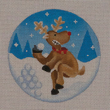 Snowball Throwing Reindeer  RNM04