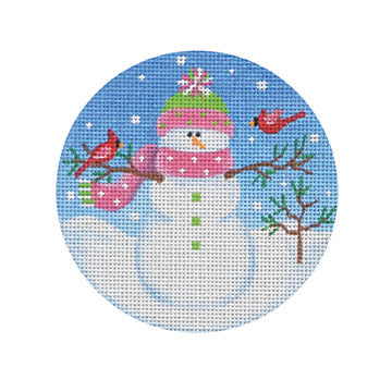 Snowman with Birds  SN27