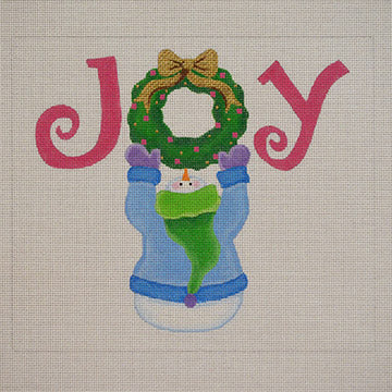 Joy Wreath Snowman  SN31