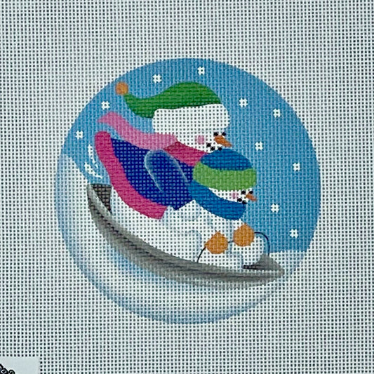 Disc Sledding Snowmen  SN55