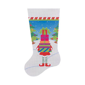Elf with Packages Stocking  STK05