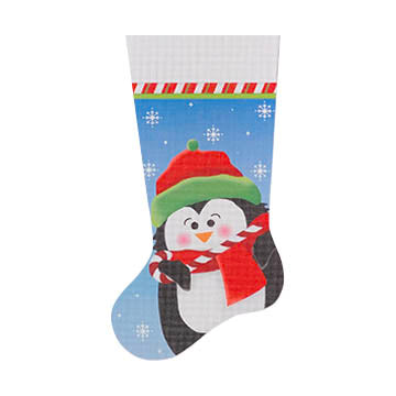 Candy Cane Penguin Stocking  STK07