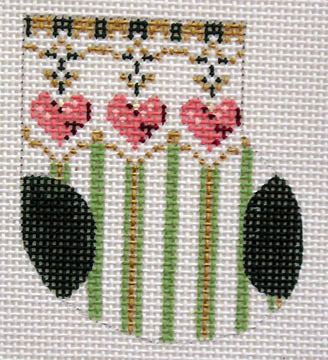 Three hearts Wee stocking