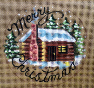 Merry Christmas (Log Cabin)    D-191