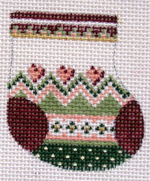 Hearts w/ Ribbon Wee Stocking D-24