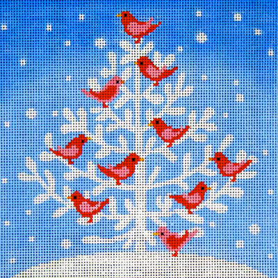 Snow Bird Tree D8134