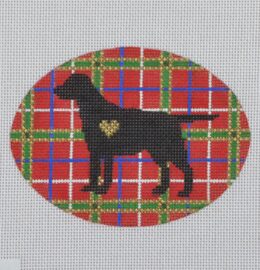 Plaid Silhouette Labrador  DGS02