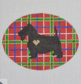 Plaid Silhouette Scottie  DGS06