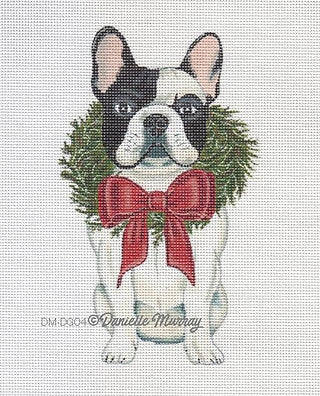 Dog: Holiday Boston Terrier Ornament DMDG04A