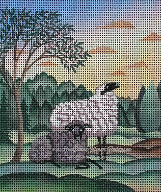 Animals: Two Morning Sheep DPAN13