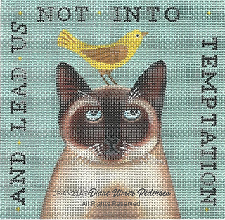 Animals: Lead Us Not Siamese Cat DPAN21A