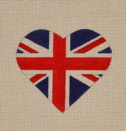 British Flag Heart  HT14