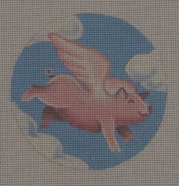 Flying Pig in Clouds  FP04