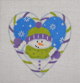 Candy Cane Heart, Snowman  CCH04