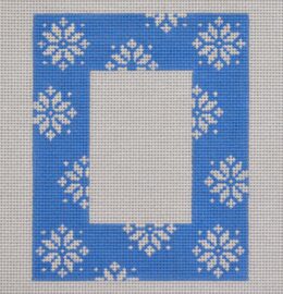 Blue Snowflake Frame  FR07