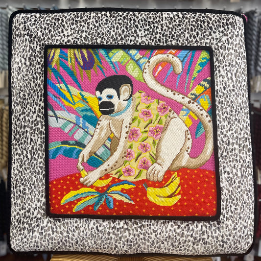 White Monkey with Banana  AN419