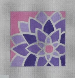 Purple Graphic Flower  FL05