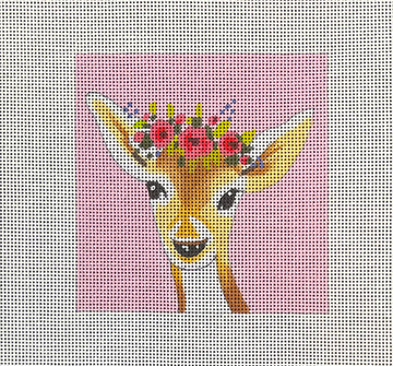 Deer with Floral Crown  IN238