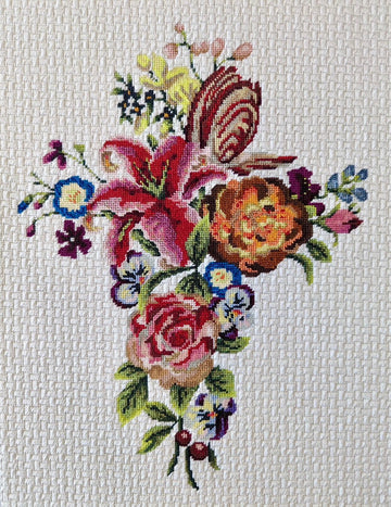 Floral Cross  IF241