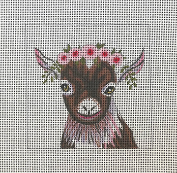 Goat with Floral Crown  IN080