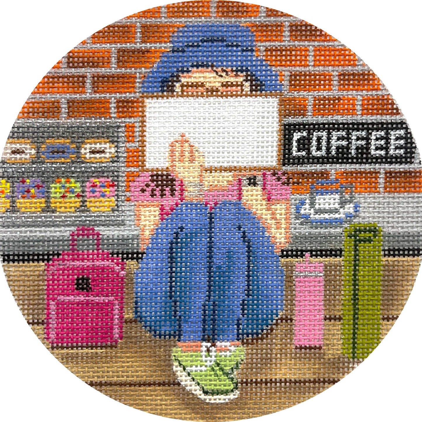 Coffee Stitching Girl GEGS213