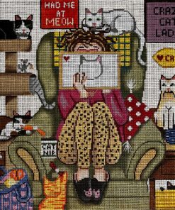 Stitching Girl - Crazy Cat Lady GEP325