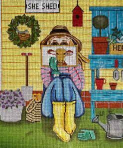 Gardening Stitching Girl GEP334