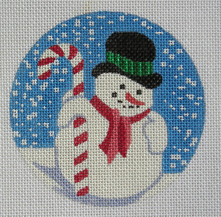 Candy Cane Snowman Ornament GL-85