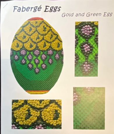 Faberge' Egg - Gold and Green Egg Kit