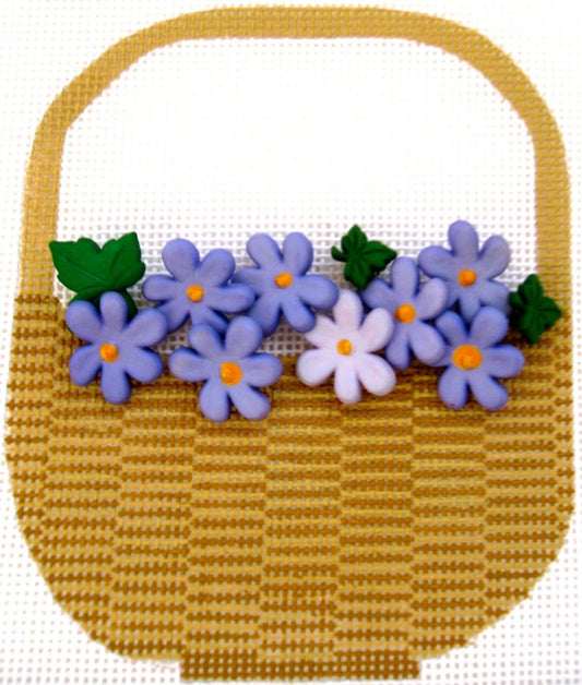 Nantucket Basket with Flowers HB-289