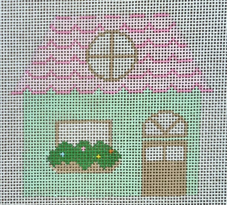 Cottage - Green & Pink   HB-403
