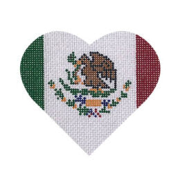 Mexican Flag Heart  HT43