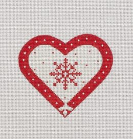 Red & White Snowflake  HT05
