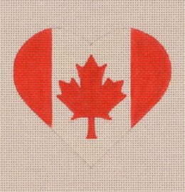 Canadian Flag Heart  HT16