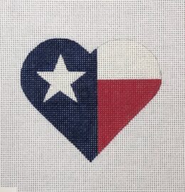 Texas Flag Heart  HT30