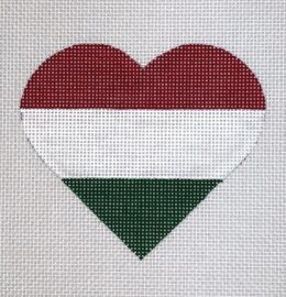 Hungary Flag Heart  HT34