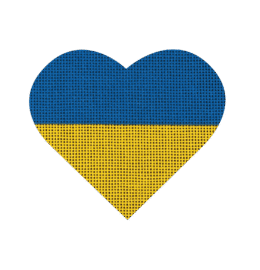 Ukrainian Flag Heart, Classic  HT50