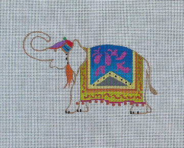 Elephant with Orange Tassle   MC478