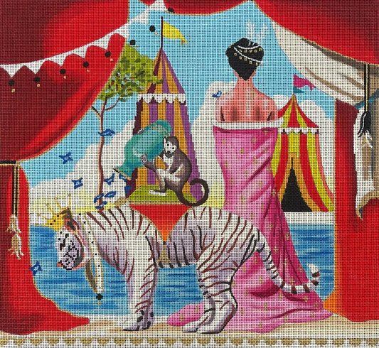 Siberian Tiger/Monkey/Lady/Tents  AN358