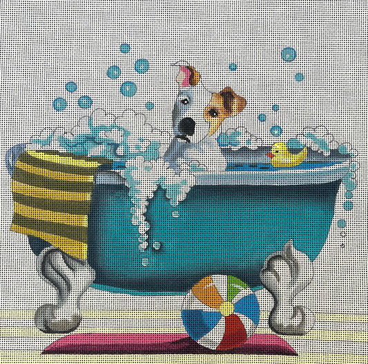 Puppy In Bathtub  AN411