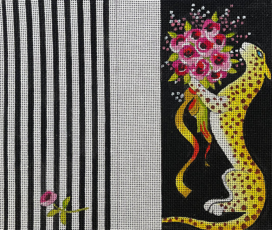 Leopard with Bouquet  EY160