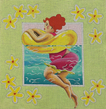 Redhead with Yellow Float  PE240