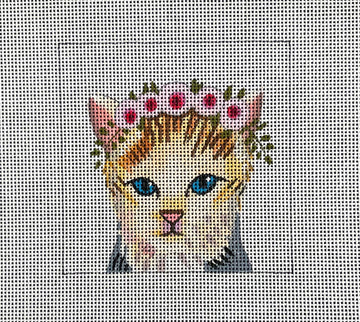 Kitten with Floral Crown  IN082