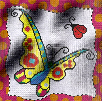 Whimsy Yellow Butterfly  MC411