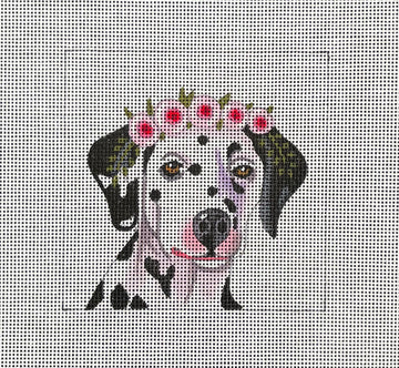 Dalmation with Floral Crown  IN092