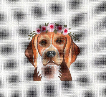 Harrier Hound with Floral Crown  IN083